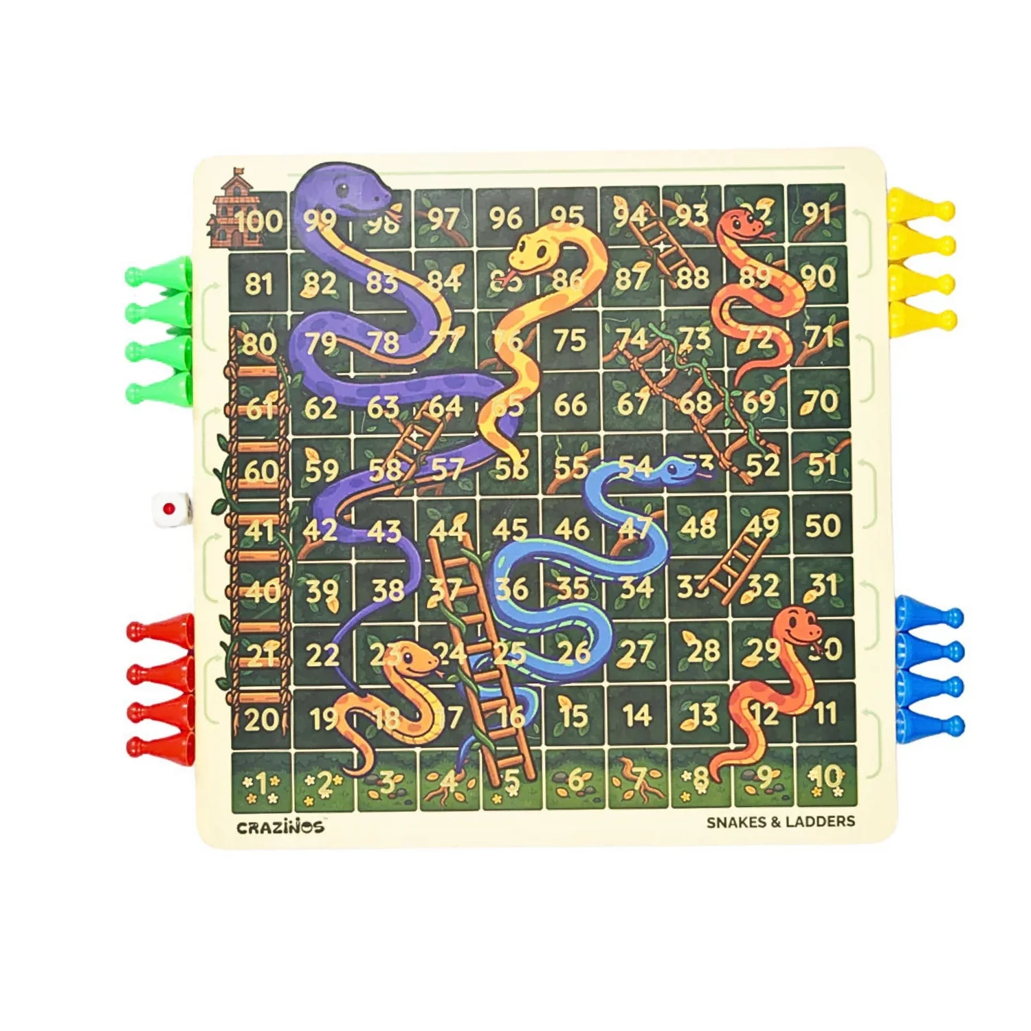 Crazinos 6-in-1 Game Galaxy Pack for Kids – Educational Board Games | Chess, Tic Tac Toe, Train Journey & More | Fun Learning Toy for Boys & Girls (Age 5+) - Image 3