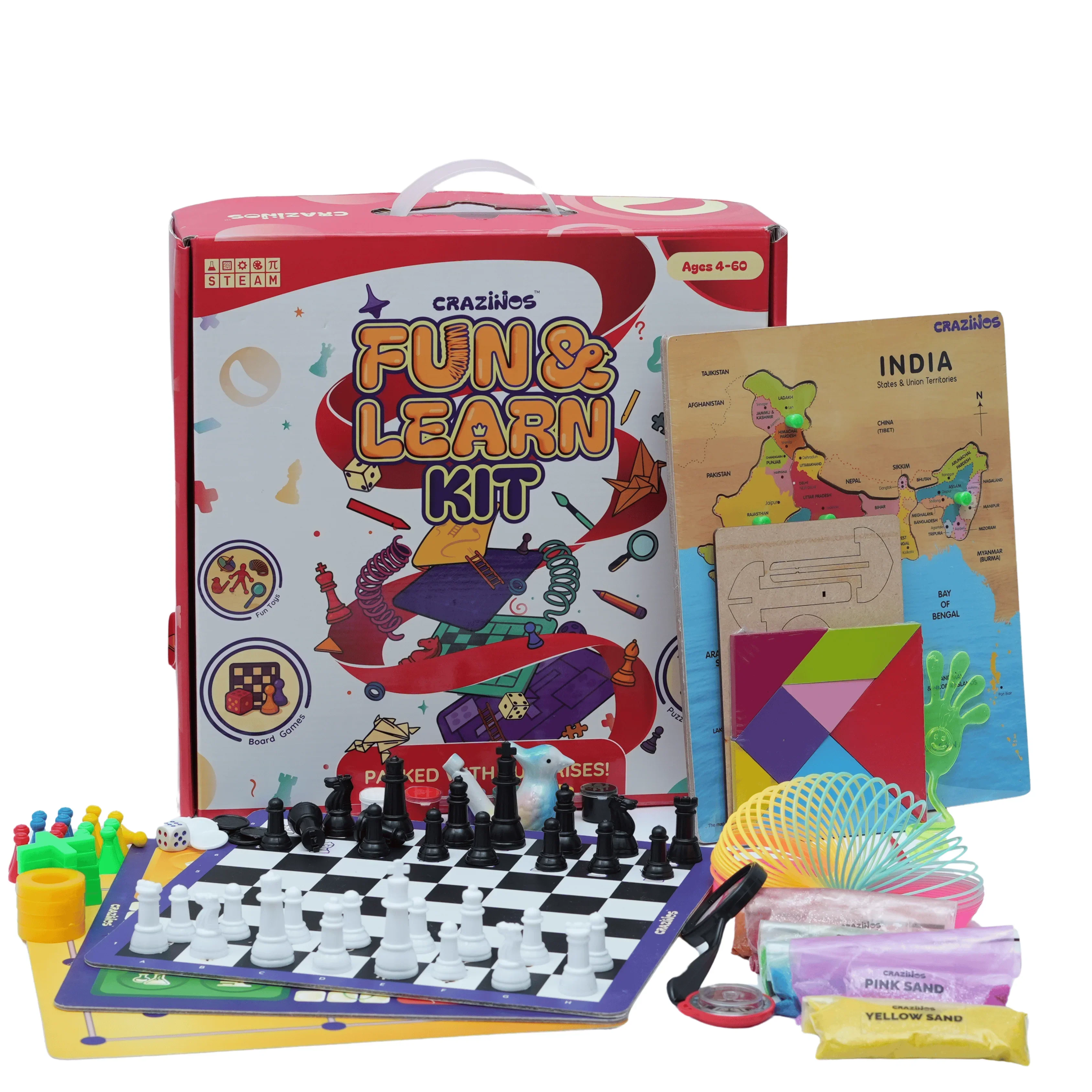 2 Kits | Fun & Learn Kit + Mega Science Kit Combo | For 8-10 Learners| Ages 4 to 60 - Image 5