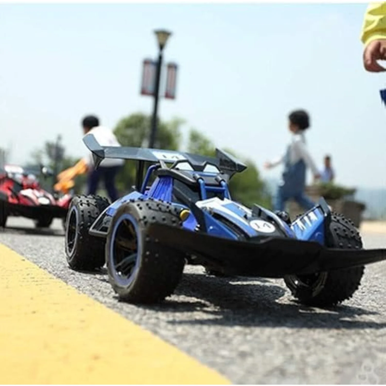 High-Speed Remote Control Racing Car with LED Lights | 2.4GHz RC Vehicle with Multi-Directional Movement |Fast RC Racer with Rechargeable Battery & USB Adapter | Ultimate Toy Car for Kids - Image 6