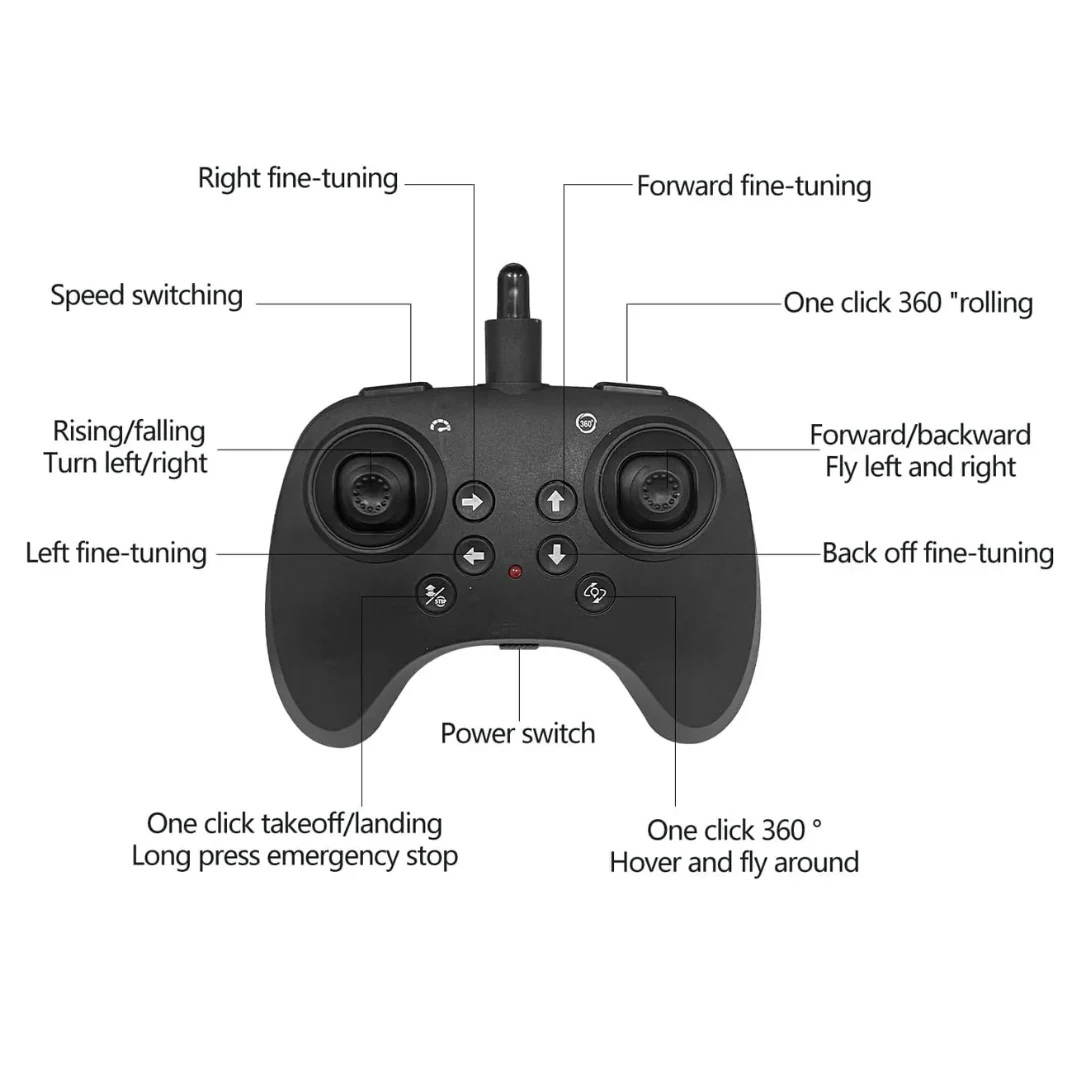 Crazinos RC Plane 2.4 GHz Remote Control Airplane for Kids, Fighter Jet Toy with LED Lights, 360 Degree Stunt Roll, Easy to Fly Stable Design - Image 4