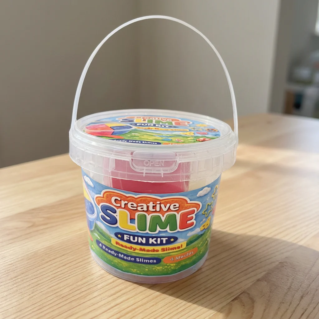 Crazinos Kids Ready Made Slime | Bucket Set with Moulds Art Slime - Image 6