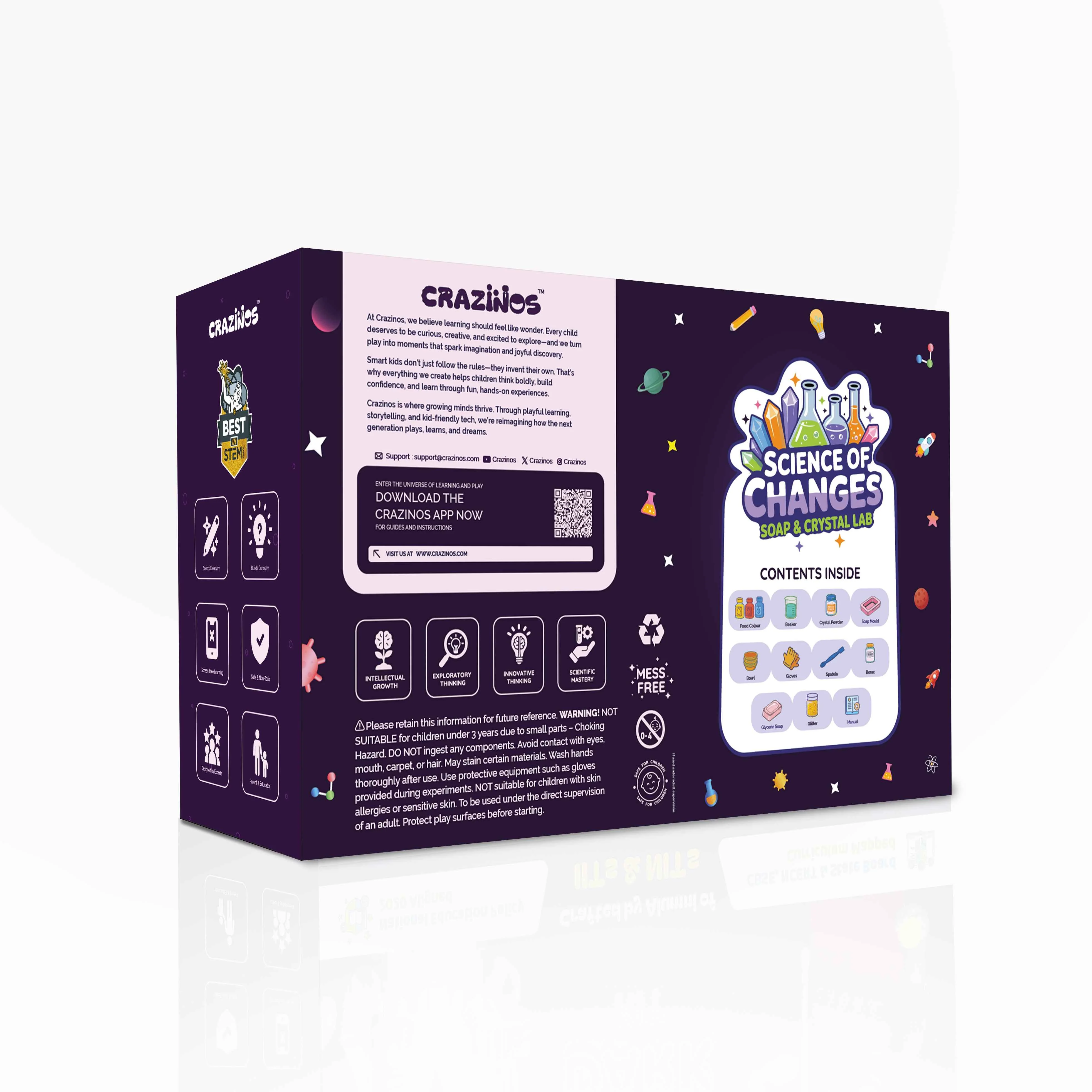Science of Changes Soap & Crystal Making Kit for Kids |  for Boys and Girls Ages 4–18 | STEM Education Toy for School Projects, Learning & Birthday, Return Gifts - Image 4