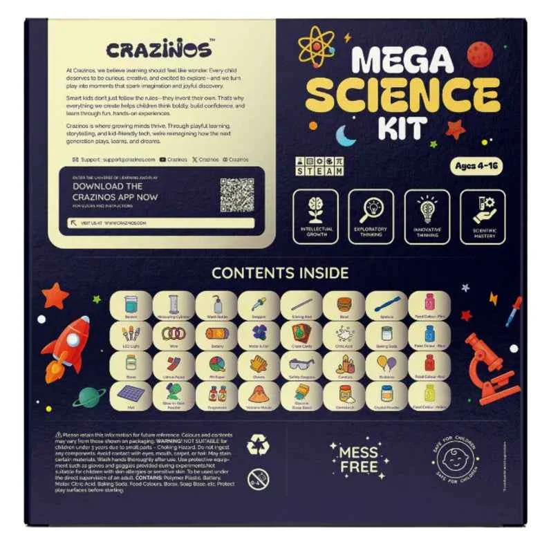 Mega Science Kit | School Projects |For 3 to 4 Learners | Ages 4 to 16| 200+ experiments and funfacts | from Crazy XYZ - Image 5