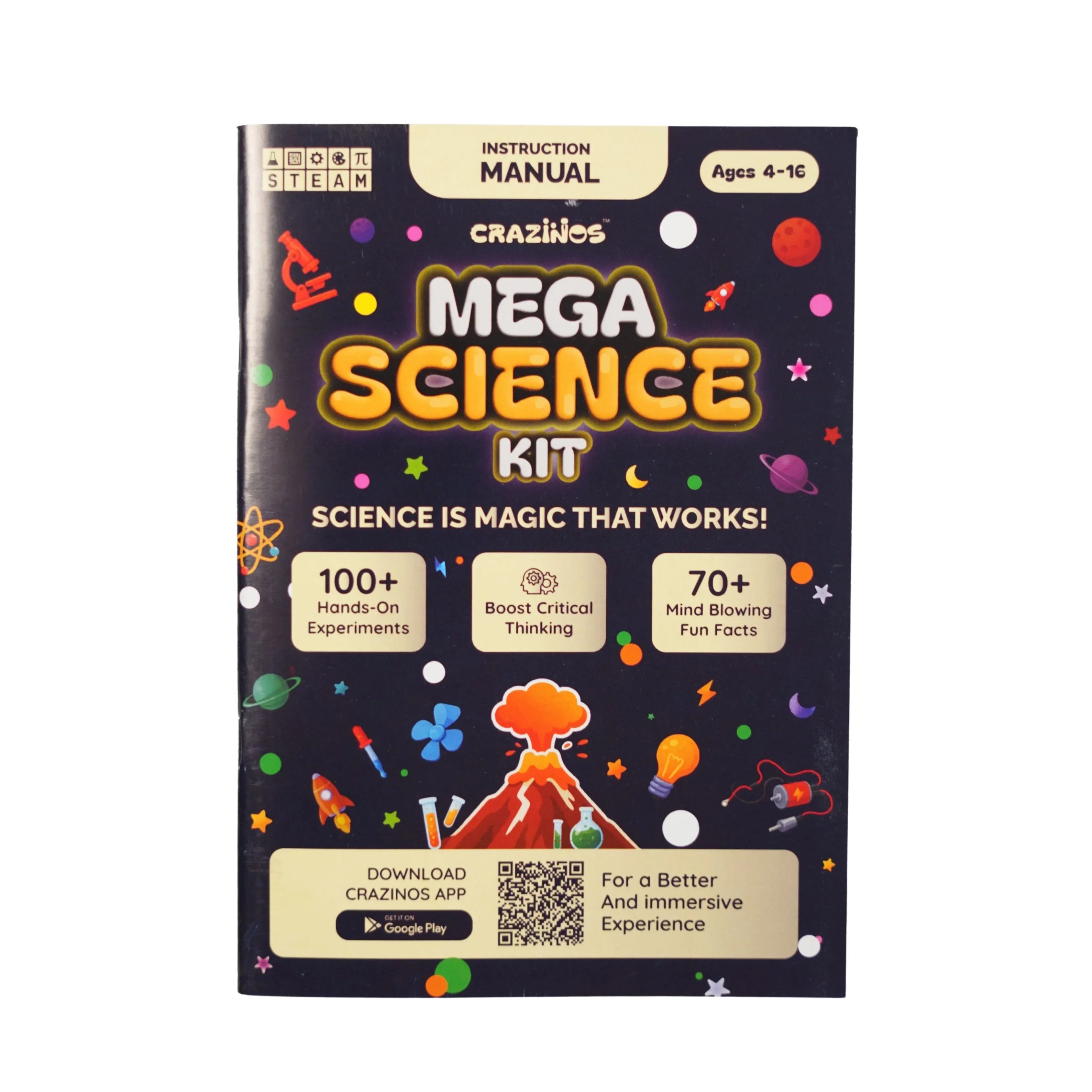 Mega Science Kit | School Projects |For 3 to 4 Learners | Ages 4 to 16| 200+ experiments and funfacts | from Crazy XYZ - Image 6