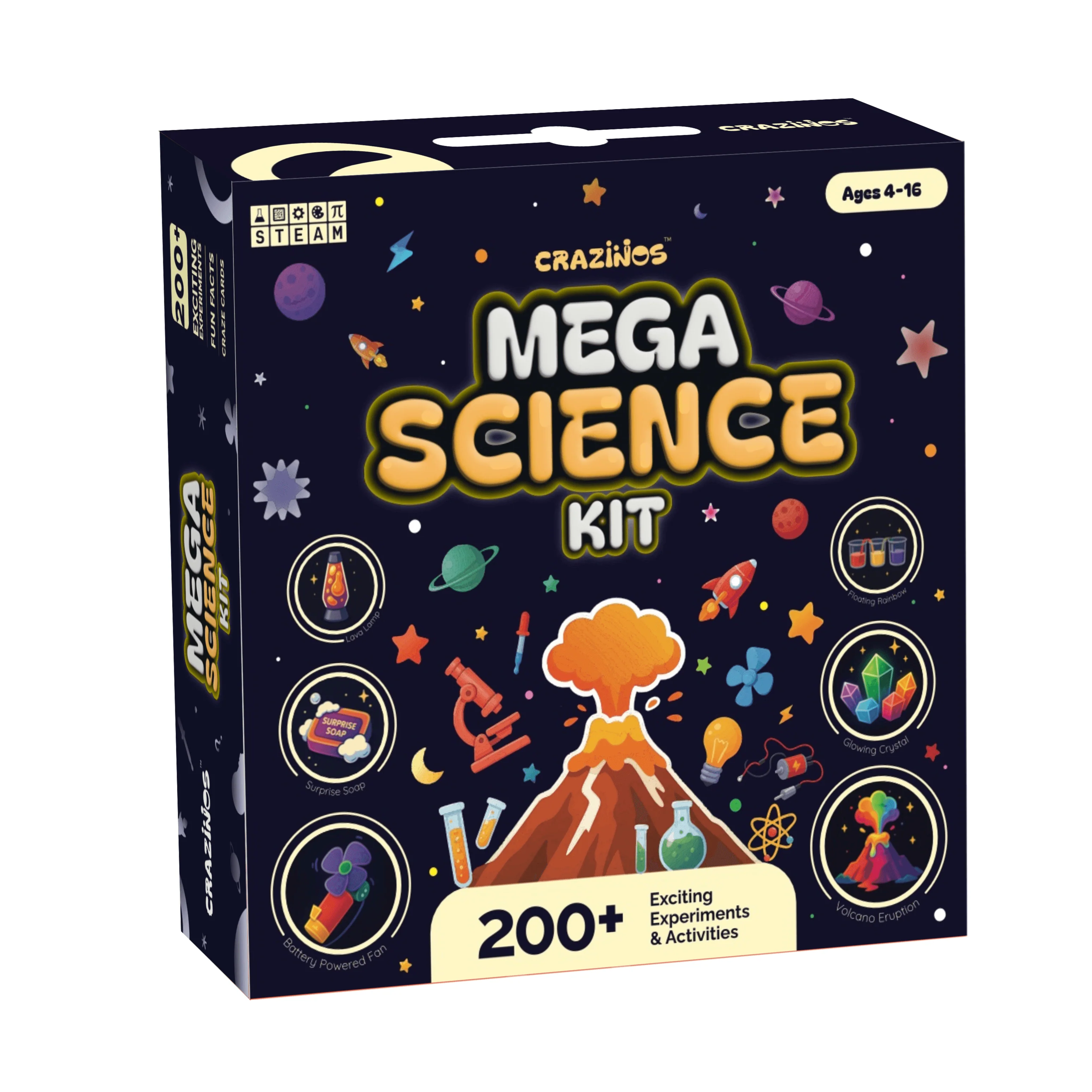 Mega Science Kit | School Projects |For 3 to 4 Learners | Ages 4 to 16| 200+ experiments and funfacts | from Crazy XYZ - Image 7