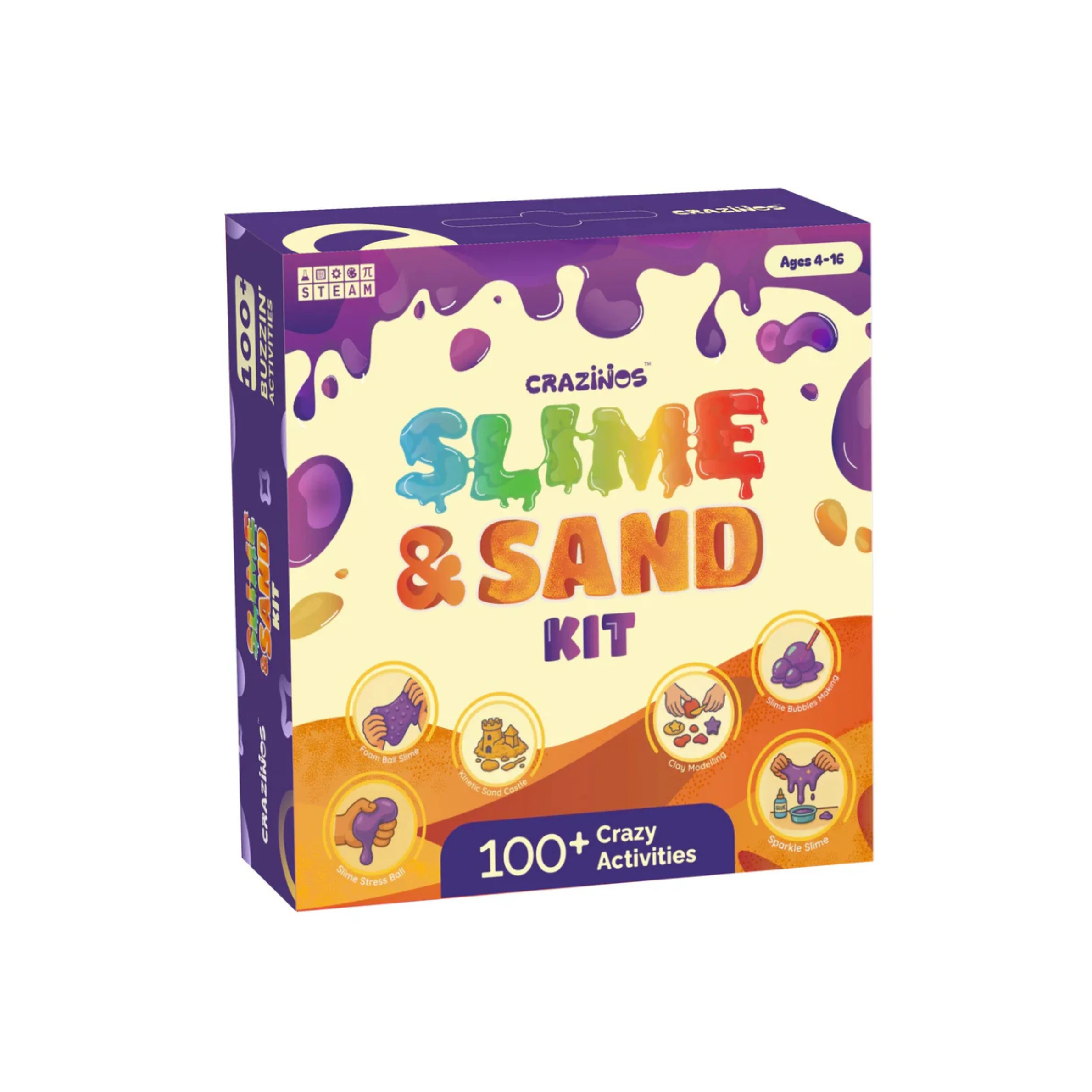 Pack of 3 Kits (Fun, Slime & Kaboom) | 250+ Science Experiments, DIY Games & Hands-On Activities | For Kids & Family Ages 4 to 60 | STEM Learning Toy Gift Set - Image 4