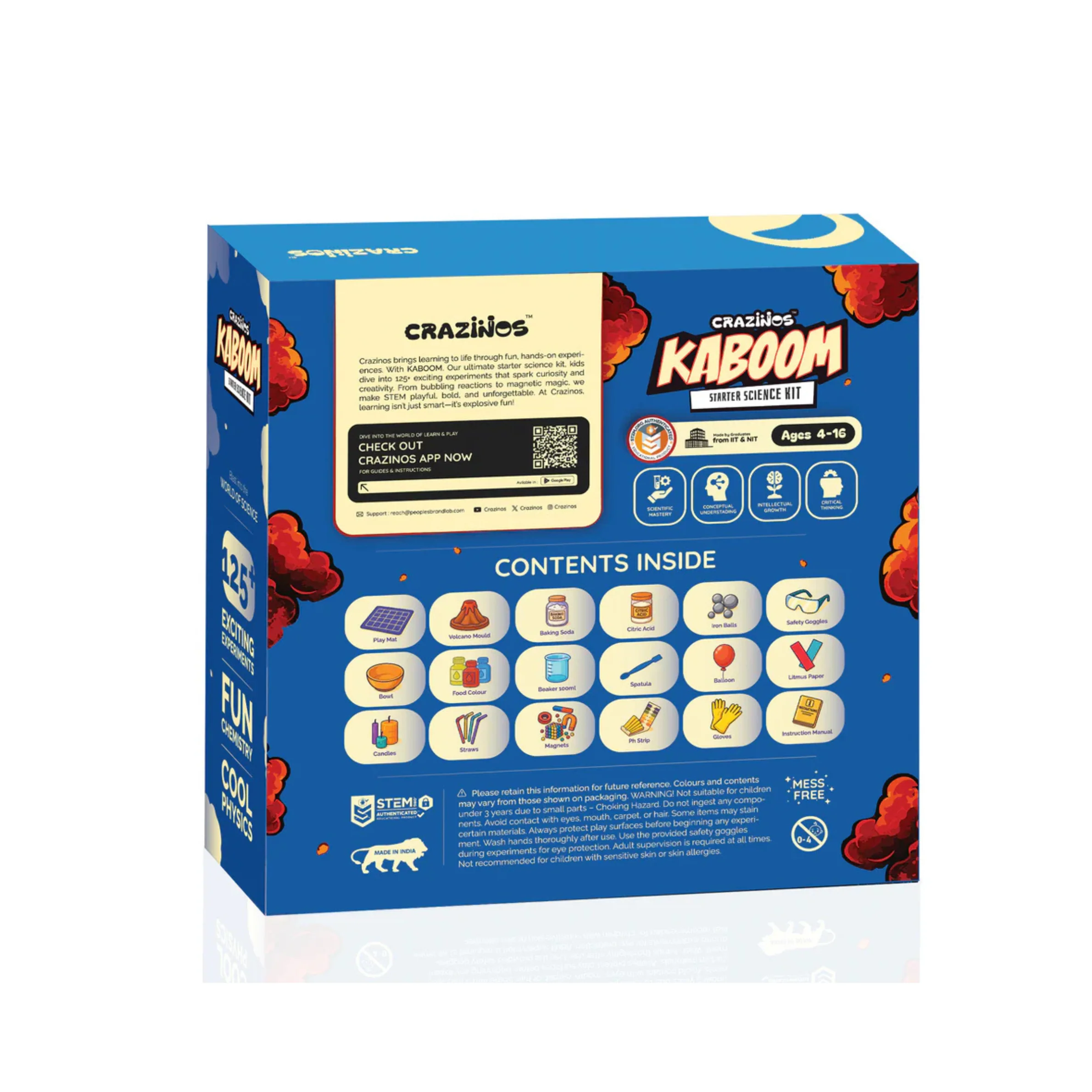 Pack of 3 Kits (Fun, Slime & Kaboom) | 250+ Science Experiments, DIY Games & Hands-On Activities | For Kids & Family Ages 4 to 60 | STEM Learning Toy Gift Set - Image 7